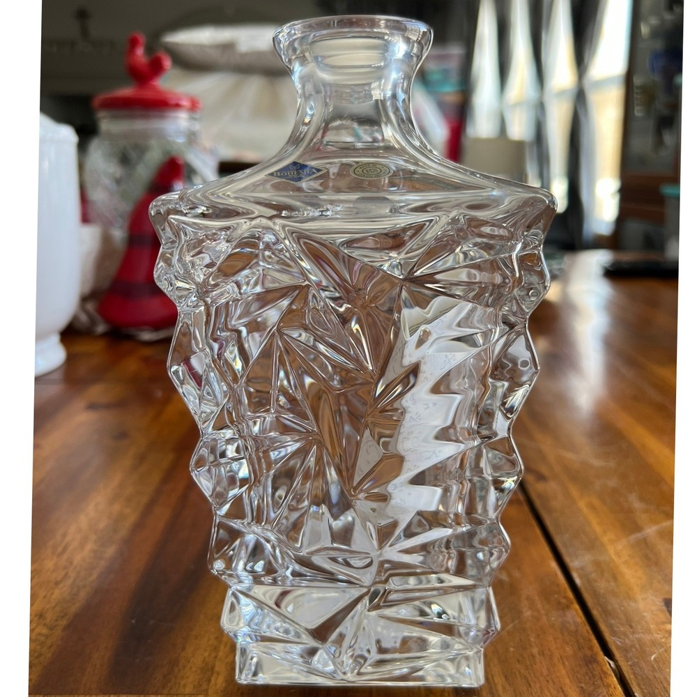 Bohemia Crystal Decanter Unisex OS Clear NWOT 24% Lead Glass Czech Republic - Picture 5 of 9